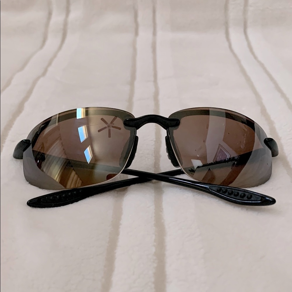 Maui Jim MJ Sport Black Sunglasses with Brown Lenses